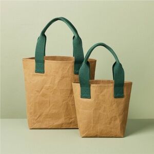 2pk Tote Bag Set Brown/Green - Hearth & Hand™ with Magnolia
